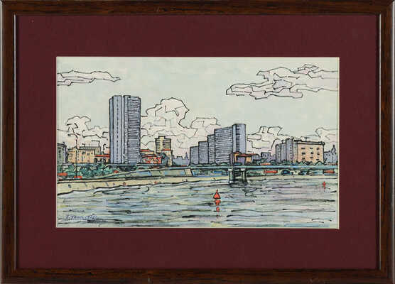 Рыбченков Борис Фёдорович. На Москве-реке у проспекта Калинина 